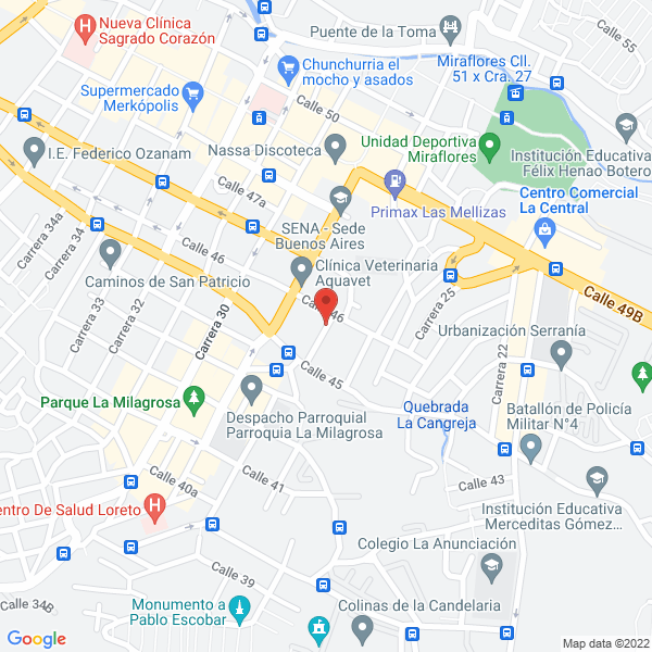 Map of Los Cantores Fernando Cantor
