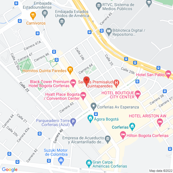 Map of Los Hornitos
