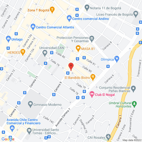 Map of Los Sánduches Del Sr. Ostia