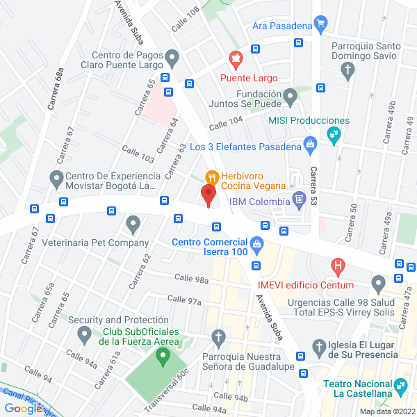 Map of Loving Hut Cocina Y Tienda Vegana