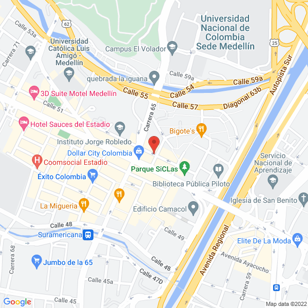 Map of Francisco Javier Lopera Restrepo