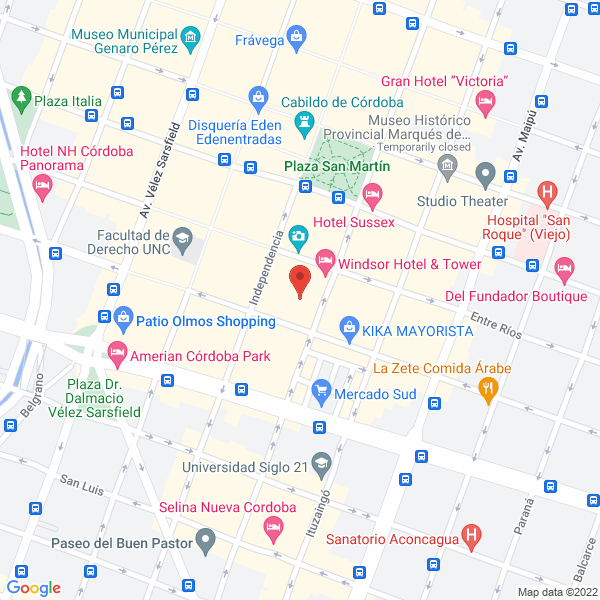 Map of Ludovica