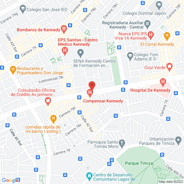 Map of Lujos Kennedy