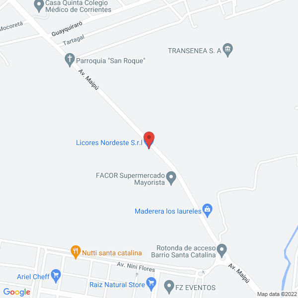Map of Tacuru de Jevy SA Ferreteria - Seguridad - Ropa Laboral
