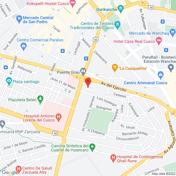 Map of Southern Consort Hostal