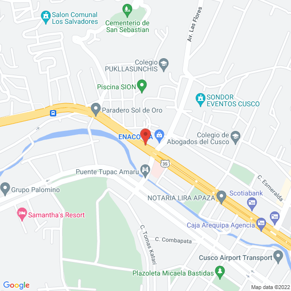 Map of G y Q Aditivos Eirl