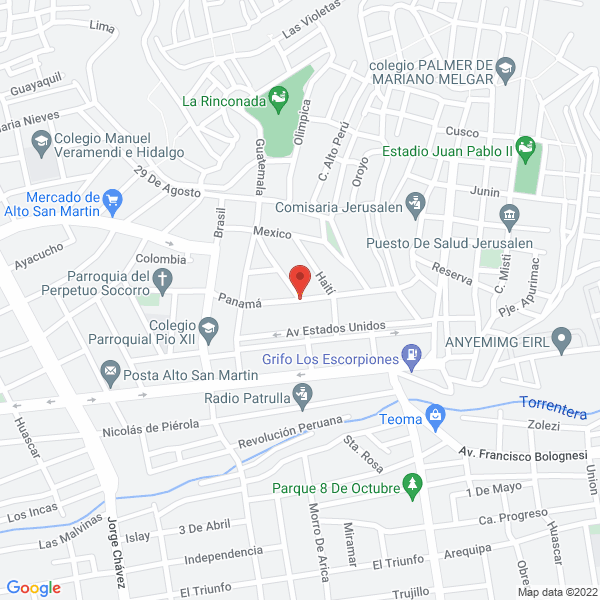 Map of Hostal Panama