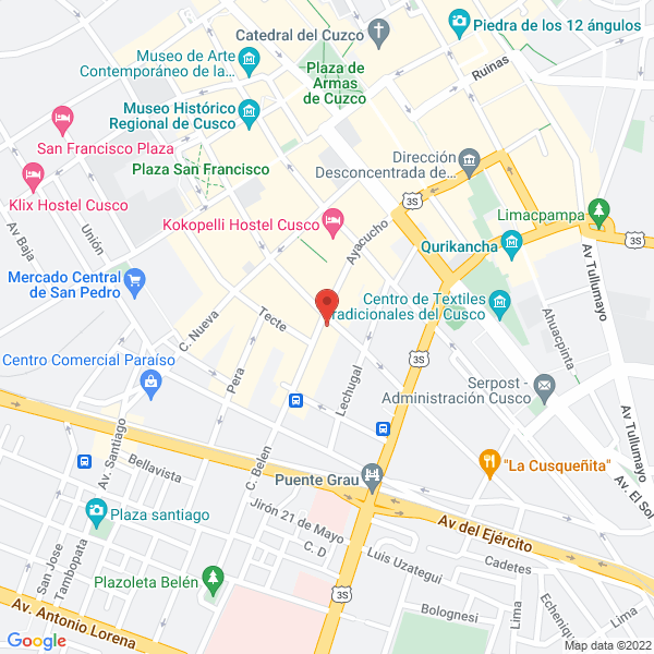 Map of Hotel & Garage los Portales