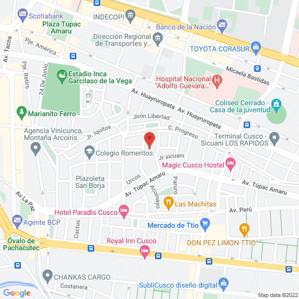 Map of La Posada de Juan Carlos