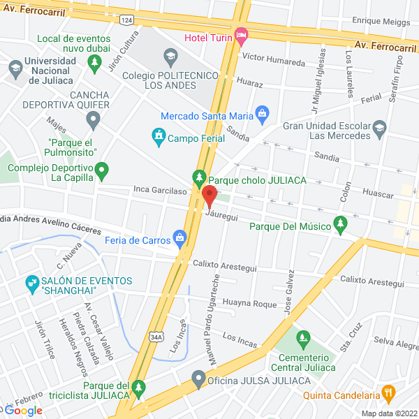 Map of Ing. Carlos Lujan Urviola