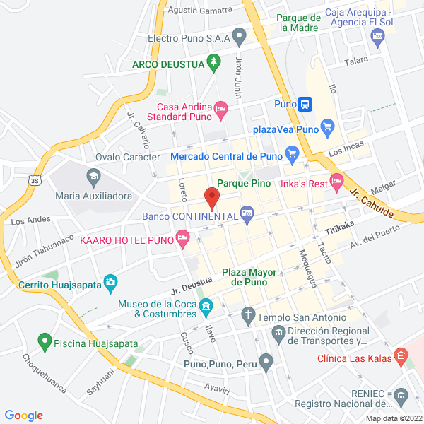 Map of Hospedaje Urpi