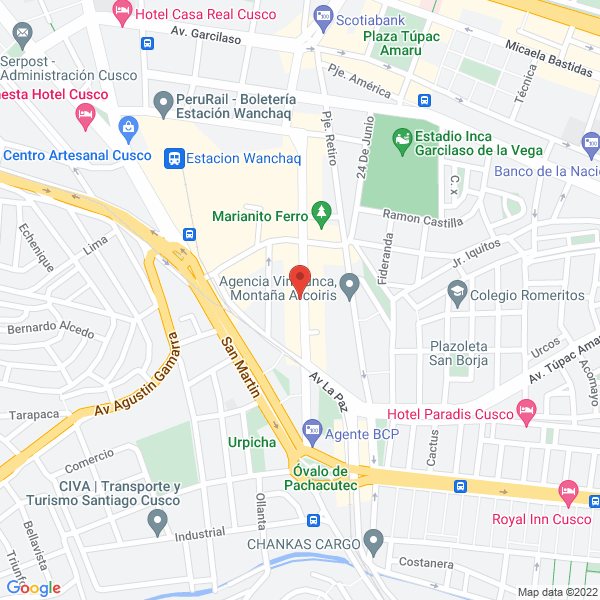 Map of Café Restaurant la Cusqueñita