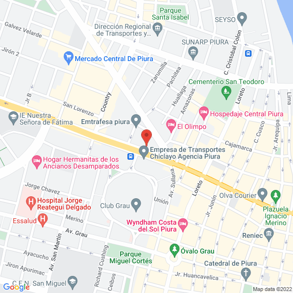 Map of Restaurant Cevicheria el Norteño