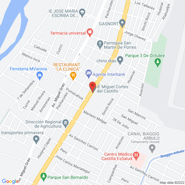 Map of Baños Sauna Medicinal