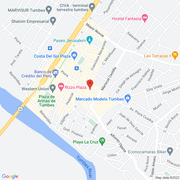 Map of Comercial Dioses