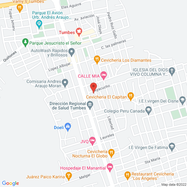 Map of Vtas y Serv Graf el Caballo Rojo