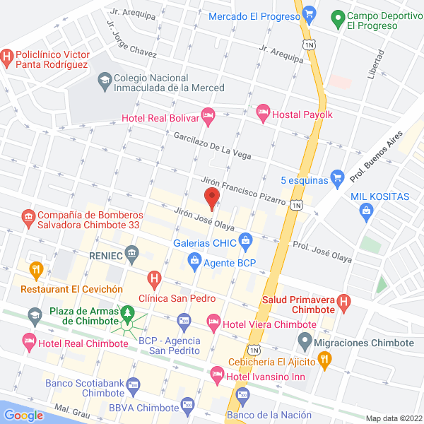 Map of Vallejos Valderrama Cesar E.