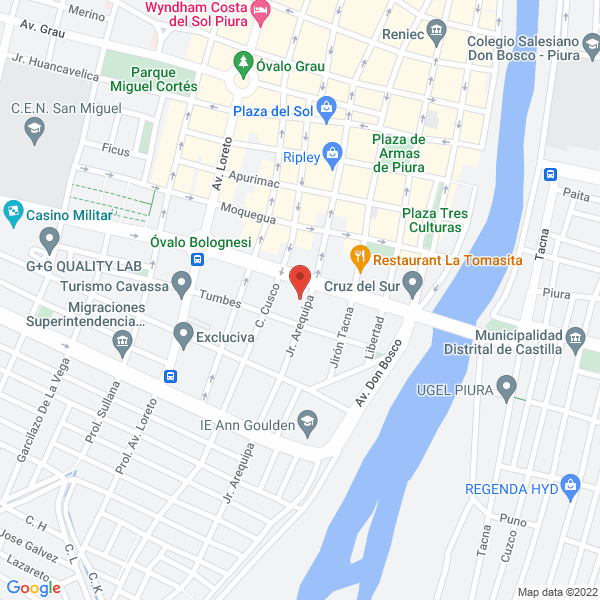 Map of Restaurant Blanca