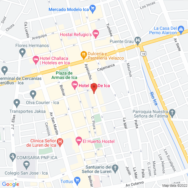 Map of Hotel Imperial