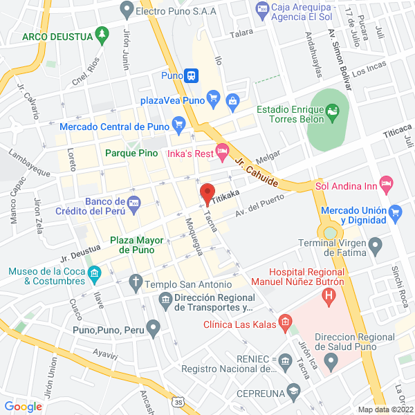 Map of Hospedaje Bahia
