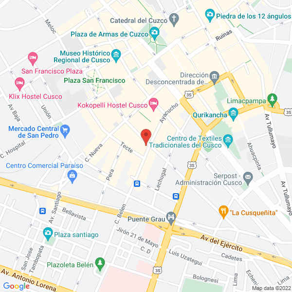 Map of Hostal Colonial