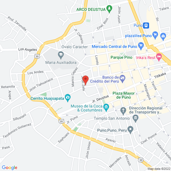 Map of Maria Angola Hostal Turistico