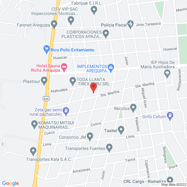 Map of Restaurant Peña Show el Sitio