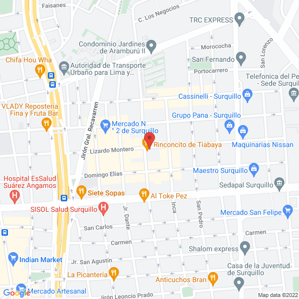 Map of A1 Inversiones Internacionales E.I.R.L.