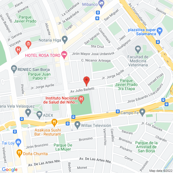 Map of Cabinas Bayletti