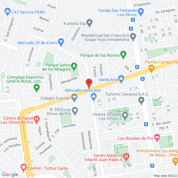 Map of Veterinaria Santa Ana