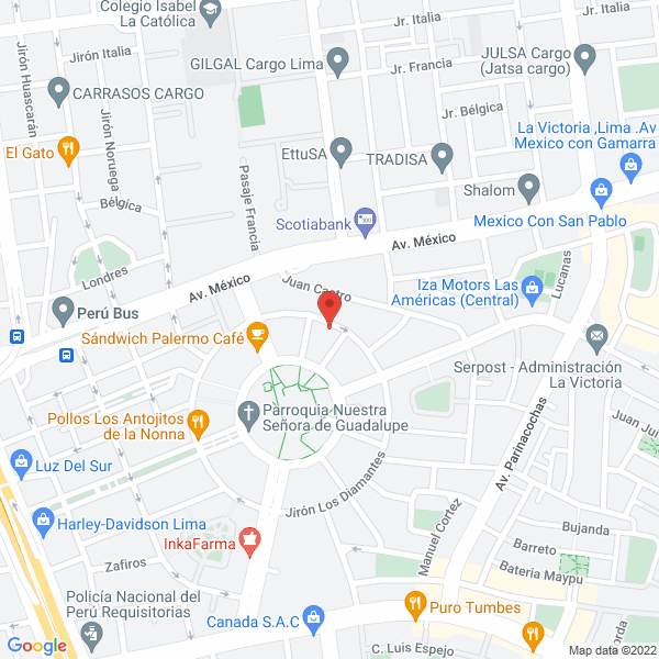Map of Chompas Ogniotex S.A.C.
