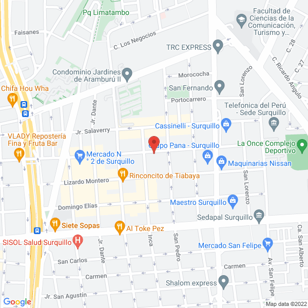 Map of Artesanias Valentin
