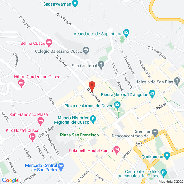 Map of Manu Ecological Adventures
