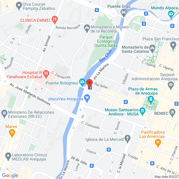 Map of Transcontinental Arequipa S.A.
