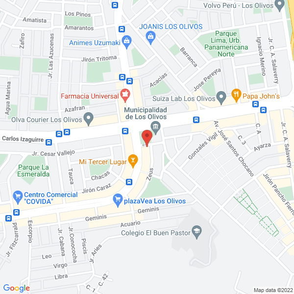 Map of Invais S.A.