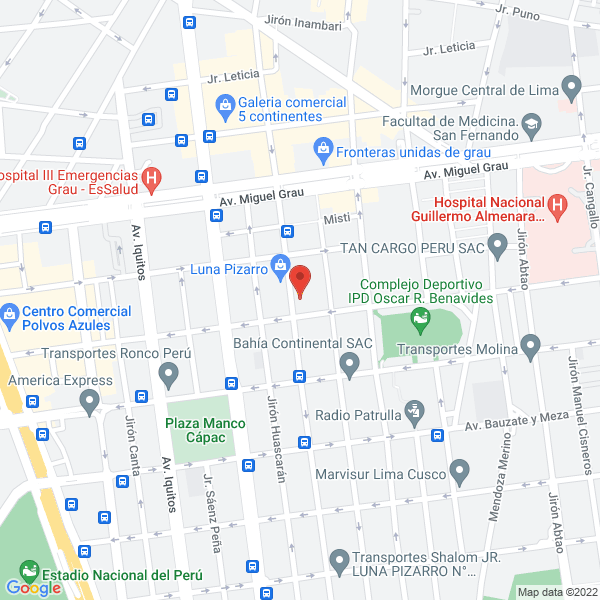 Map of Cueva Cruzado Luis Eduardo