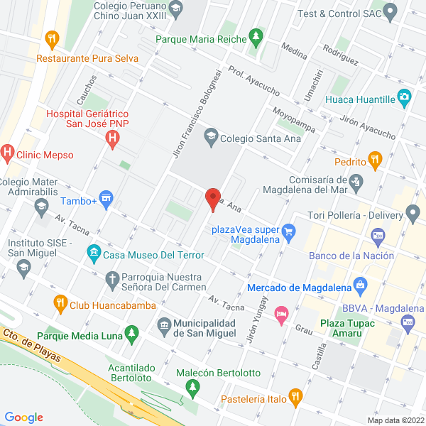 Map of Asesoria Corporativa de Remates