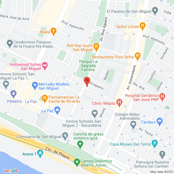 Map of Manos Que Curan
