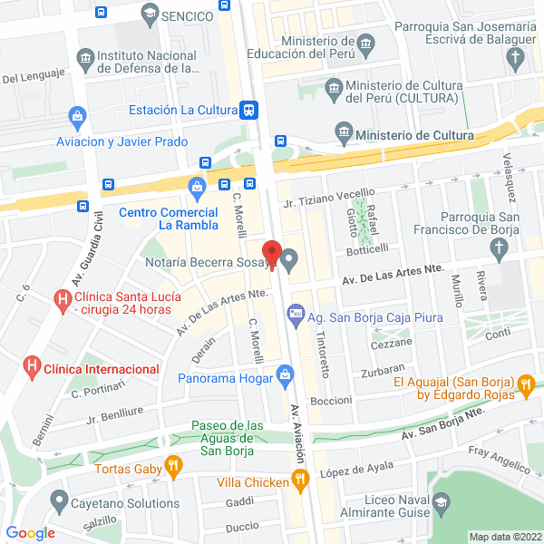 Map of Aerovigil S.A.C.