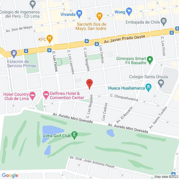 Map of Consulado Honorario de Nueva Zelandia