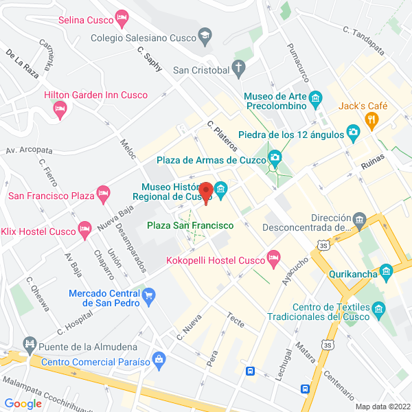 Map of Cusco Latin Treks