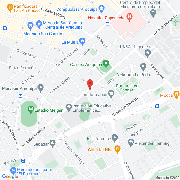 Map of Instituto Superior San Jose Oriol