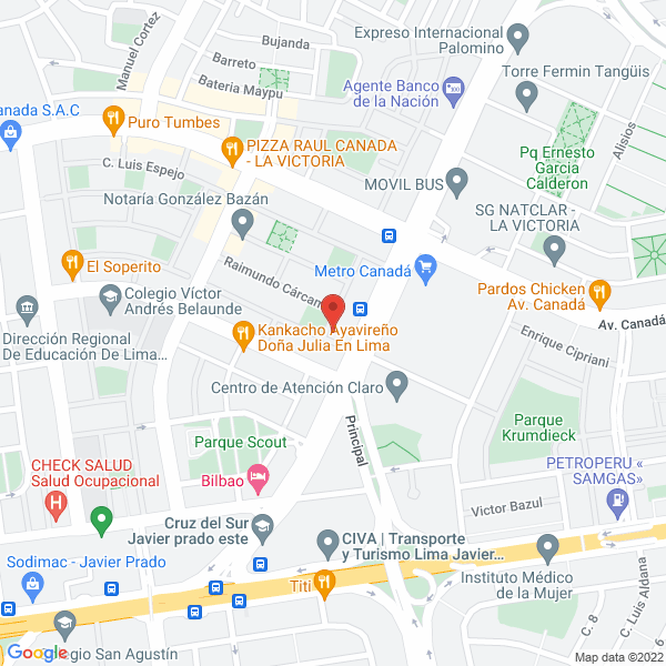 Map of Tempores Haut Couture