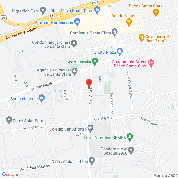 Map of Textil Alpaquera Santa Clara S.A.C.