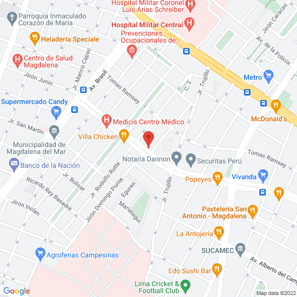 Map of Restaurant Nuevo Pildorin