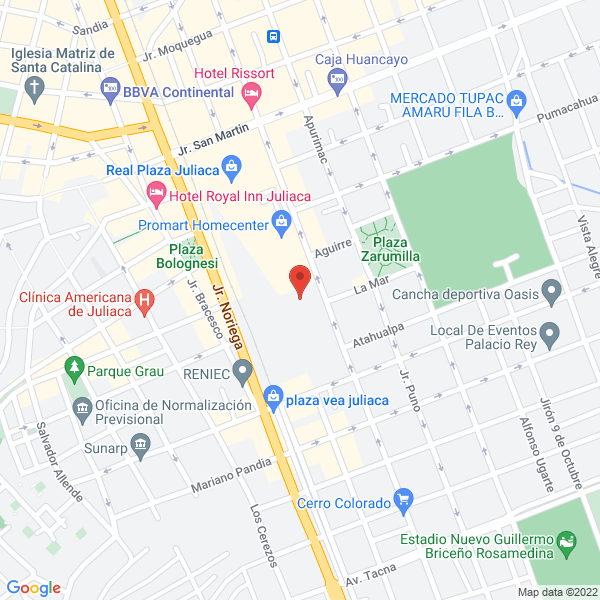 Map of Inocencia Gomez Navincha