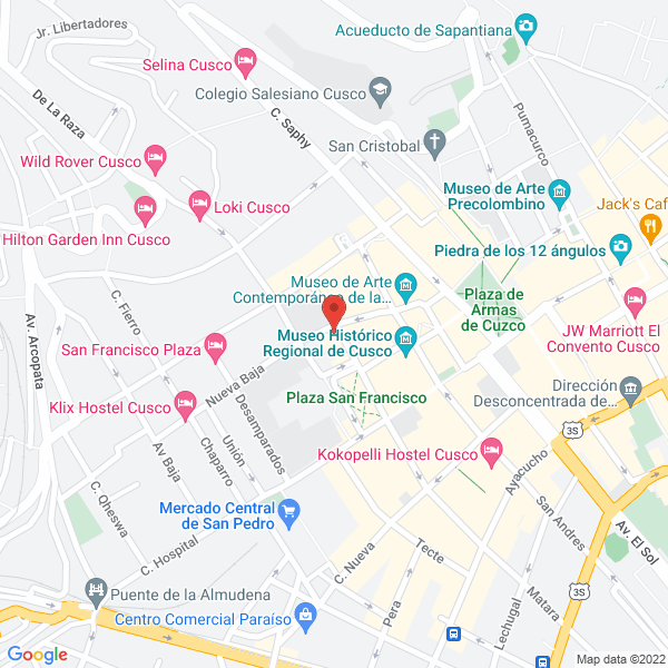 Map of Hostal Rey David