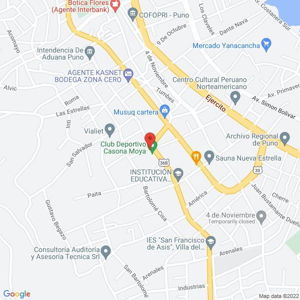 Map of Agencia de Aduanas Mercurio S.R.L.