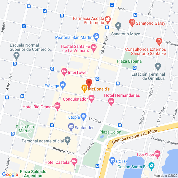 Map of Club Social Sirio-Libanes