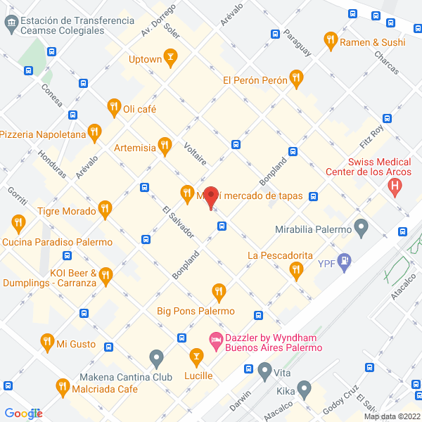 Map of El Loco Basilio